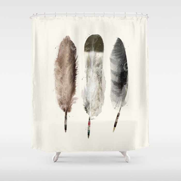 nature feathers Shower Curtain