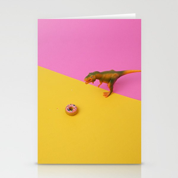 Dinos Like Donuts Stationery Cards