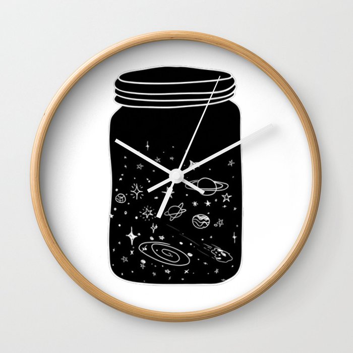 Universe in a Jar Wall Clock