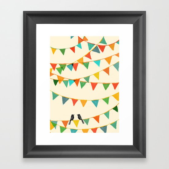 Carnival is coming to town Framed Art Print