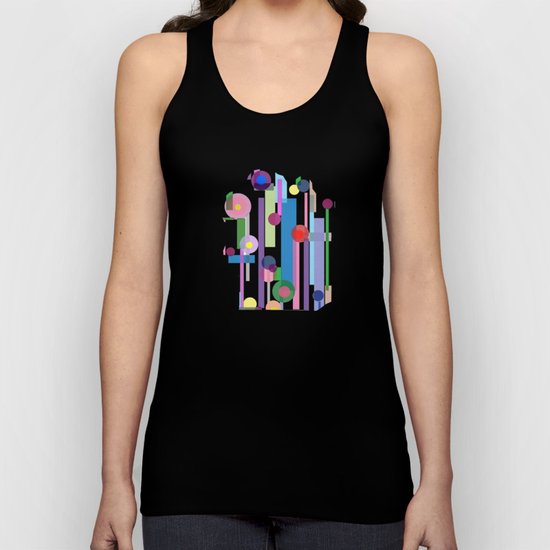 Plink (see also Plink Cherry and Plink Purple) Unisex Tank Top