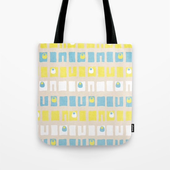 Boxed Eyes Tote Bag