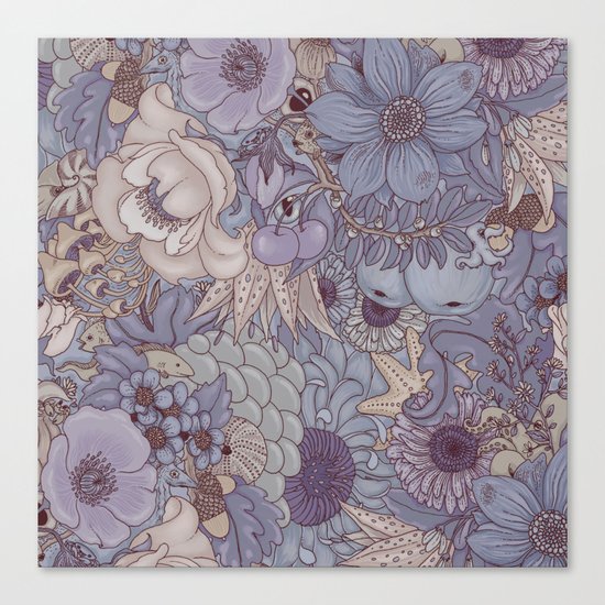 the wild side - icy tones Canvas Print