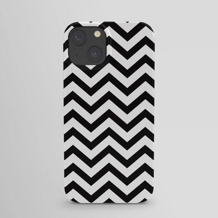 Simple Chevron Pattern - Black & White - Mix & Match with Simplicity iPhone Case