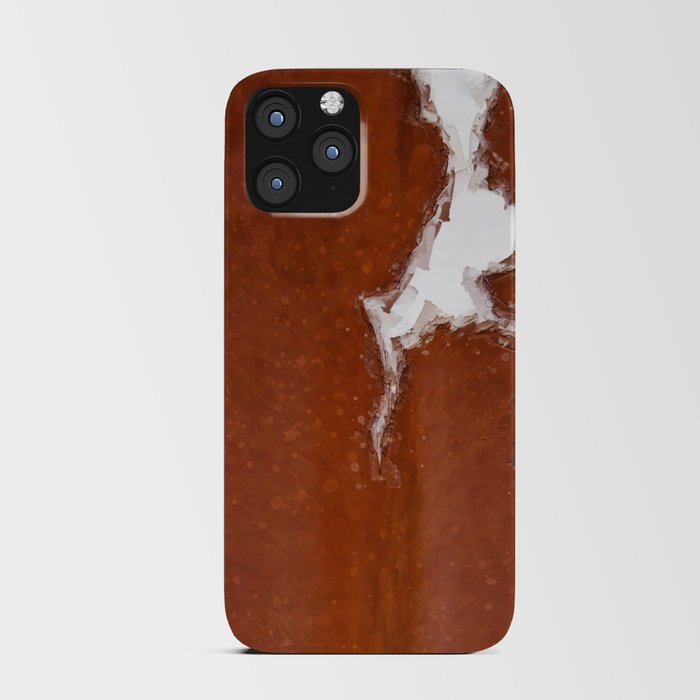Cow Back Spots in Brown and White iPhone Card Case