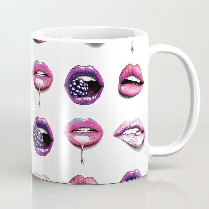 Sexy Pink lips pattern Coffee Mug