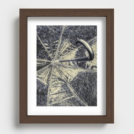 Dodge the raindrops  Recessed Framed Print