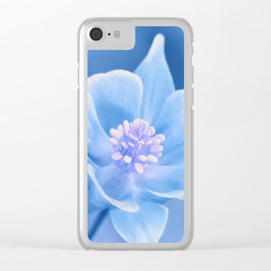 Columbine Flower 161 Clear iPhone Case