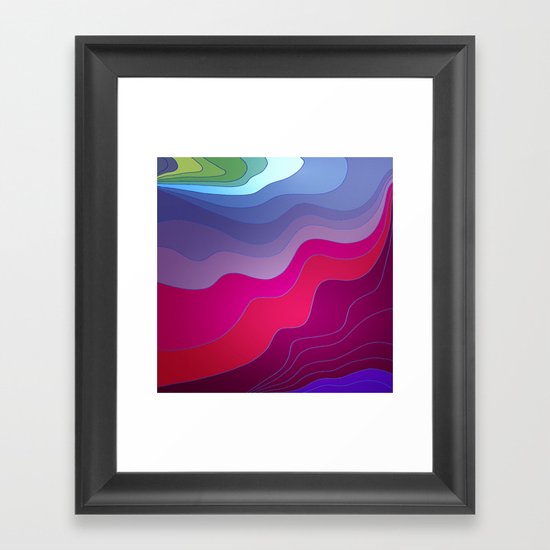 BLURRED LINES Framed Art Print