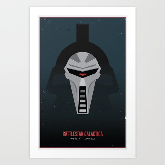 Battlestar Galactica - Old and New Art Print