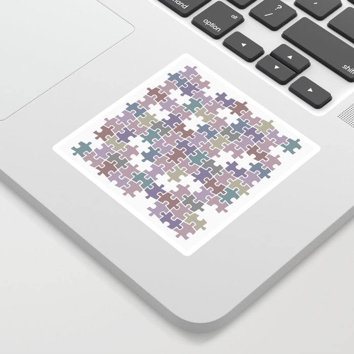 Shades of Gray puzzle Sticker