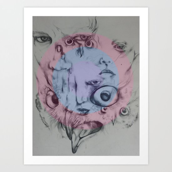 Single hearing Art Print