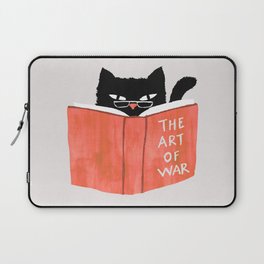 Cat reading book Laptop Sleeve