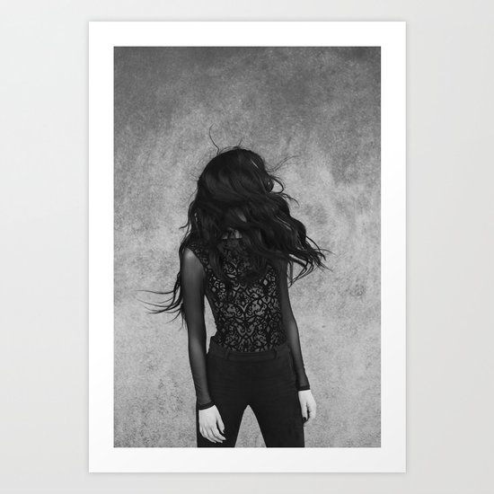 Black wind Art Print