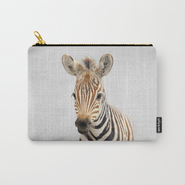 Baby Zebra - Colorful Carry-All Pouch