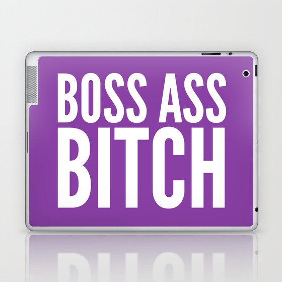 BOSS ASS BITCH (Purple) Laptop & iPad Skin