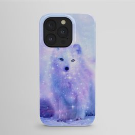 Arctic iceland fox iPhone Case | Stars, Arctic, Blue, Starry, Wolf, Winter, Fox, Digital, Purple, Snow 