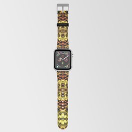 Liquid Light Series 60 ~ Yellow & Orange Abstract Fractal Pattern Apple Watch Band