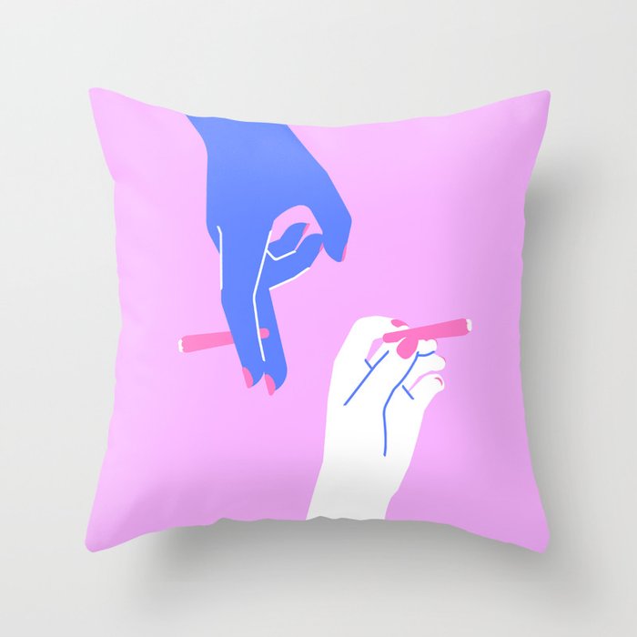 twin flames Throw Pillow