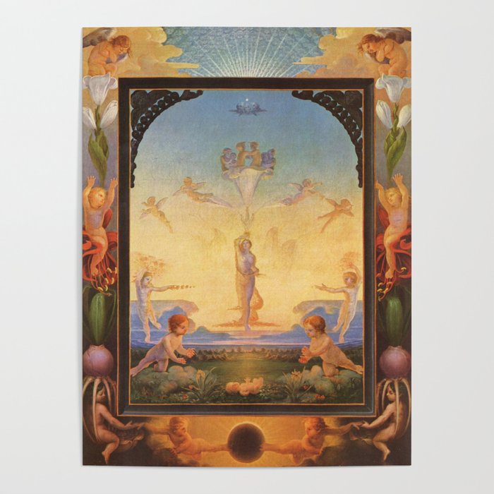 The Morning by Philipp Otto Runge Poster