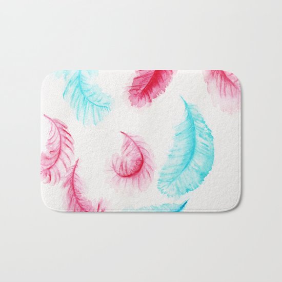 Floating Feathers Bath Mat