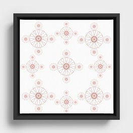 Mandala pattern Framed Canvas