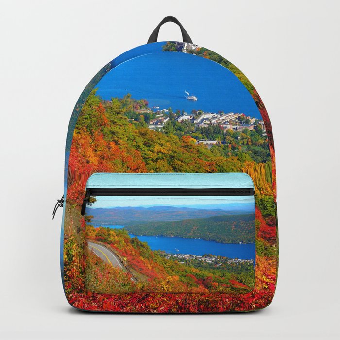 Adirondack Autumn from Prospect Mountain in Lake George New York Backpack