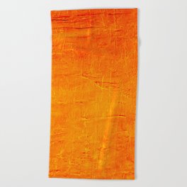 Orange Sunset Textured Acrylic Painting Beach Towel | Contemporary, Acrylicpainting, Bold, Abstract, Monderisim, Texturedacrylic, Patterntextured, Painting, Homedecor, Minimalist 