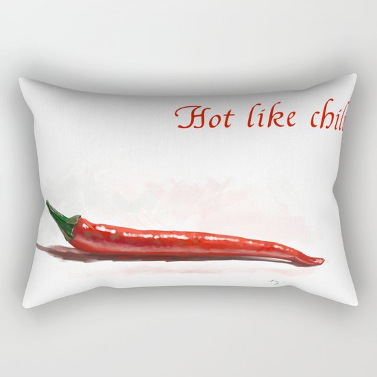 Hot like chili - digital painting Rectangular Pillow