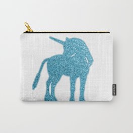 Giltter Unicorn - tuequoise blue Carry-All Pouch