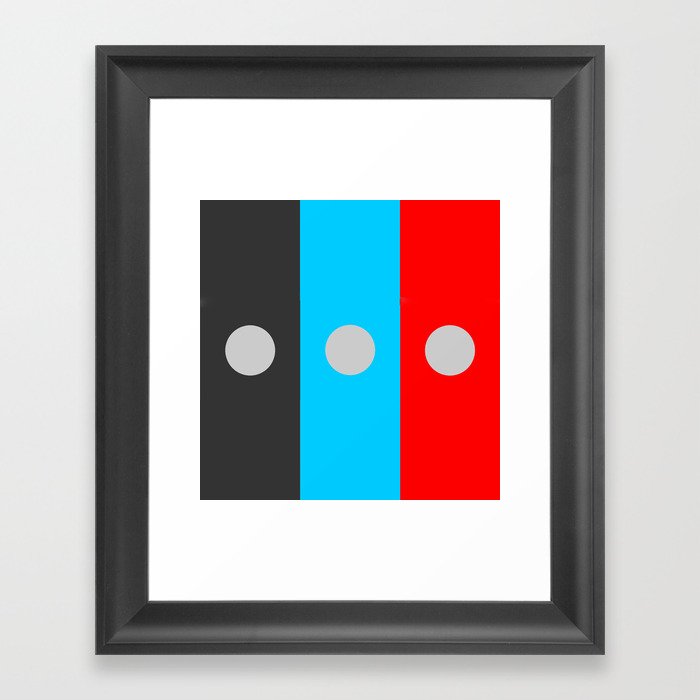 From the series COLORED ELLIPSIS... Framed Art Print