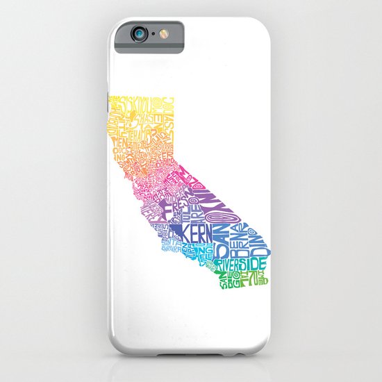 Typographic California - Springtime iPhone & iPod Case