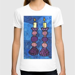 Shabbat Candles T Shirt