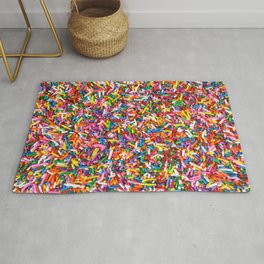 ALAZA Sweet Rainbow Candy Non Slip Area Rug 4' x 5' for Living Dinning Room Bedroom Kitchen Hallway Office Modern Home Decorative
