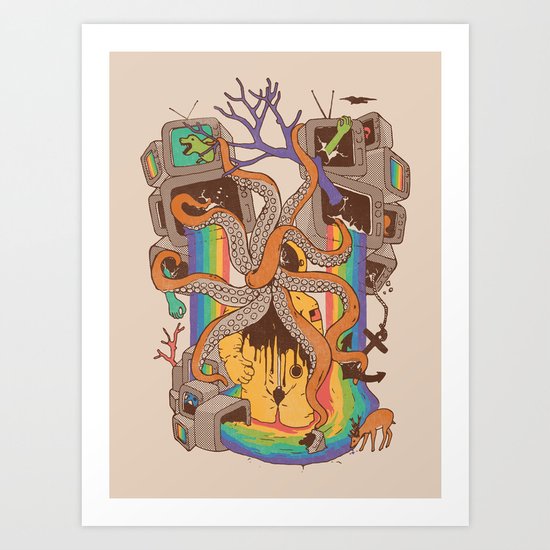A Fragmented Reality Art Print