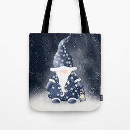 Winter Night Nordic Gnome Tote Bag