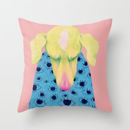 Just another self-pooptrait Throw Pillow