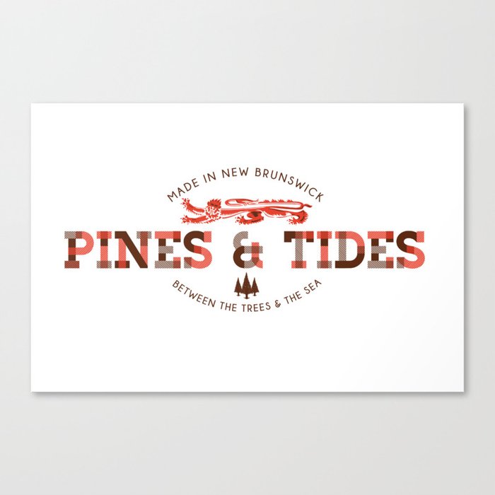 Pines & Tides Canvas Print