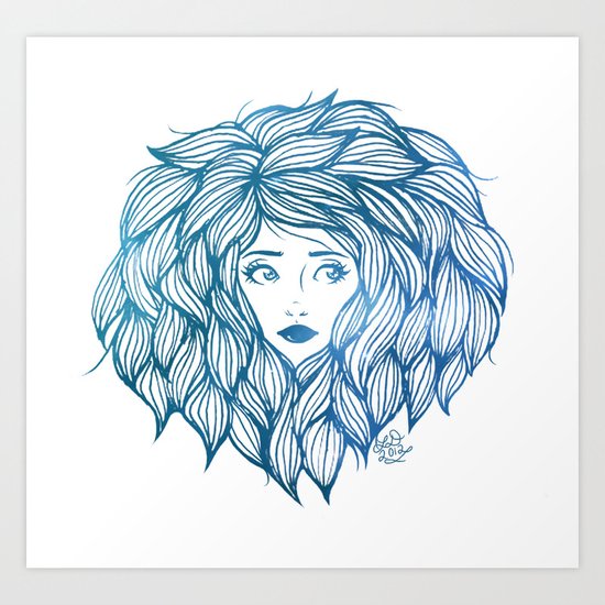 Hair Art Print