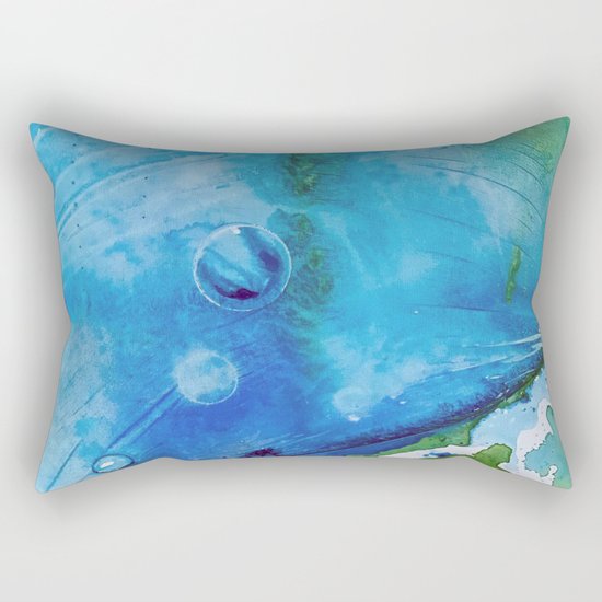 Ice Caps, Ice Bubbles, Environment Rectangular Pillow