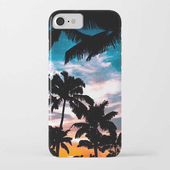 Palm trees dream iPhone Case