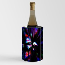 Blue Digital motion glitch lines Wine Chiller