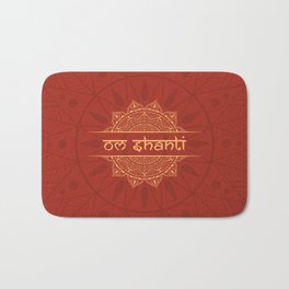 Om Shanti Bath Mat | Mandala, Aum, Shanti, Digital, Yoga, Graphicdesign, Om, Peace, Mantra 