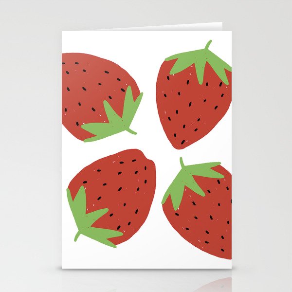 Strawberry Sassy Stationery Cards