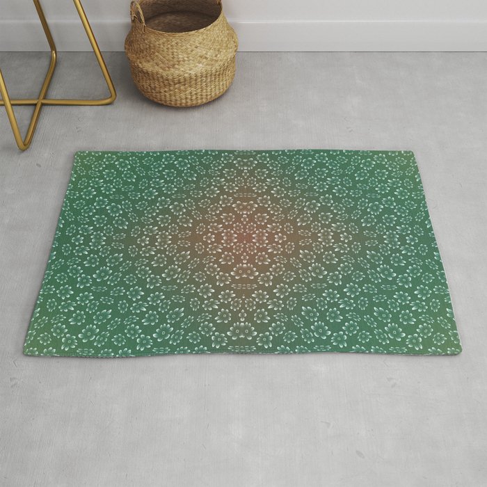 Bohemian Meditation Space Forest Rug