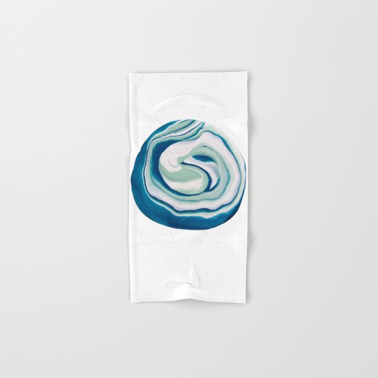 Marbling Turquoise Dreams Hand & Bath Towel
