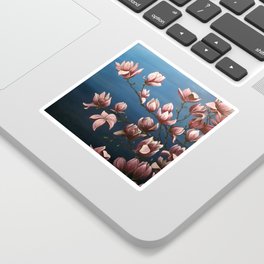 Magnolias Painting Sticker