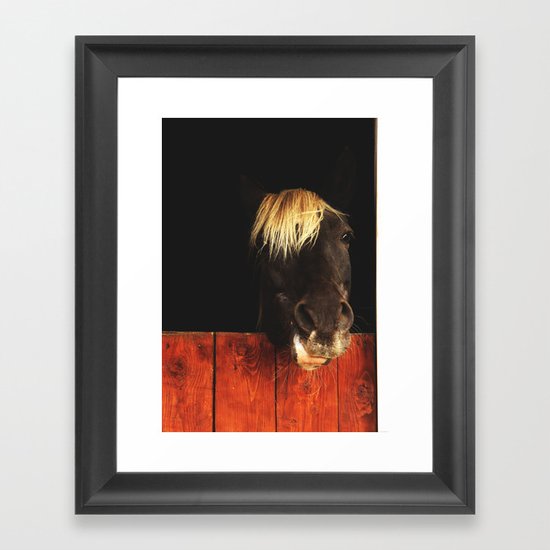 Hello? Can I help you? Framed Art Print