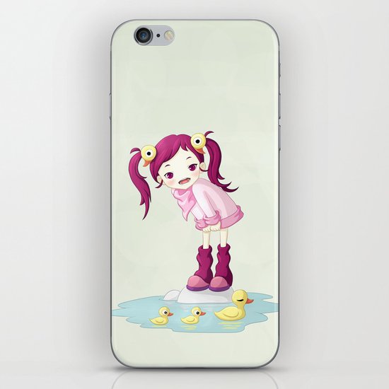 Puddle Ducks iPhone & iPod Skin