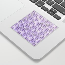 Lavender Pastel Art Deco Arch Pattern Sticker
